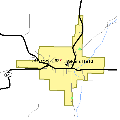Bakersfield map