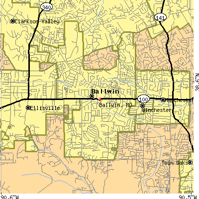 Ballwin map