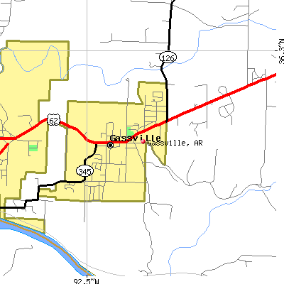 Gassville map