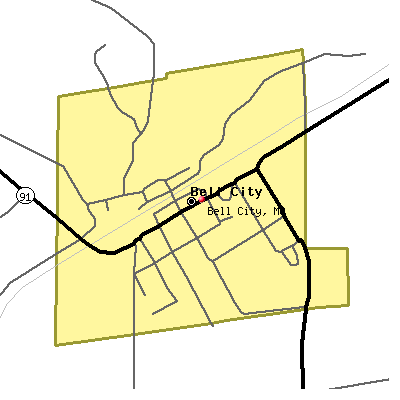 Bell City map