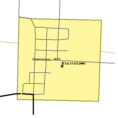 Blairstown map