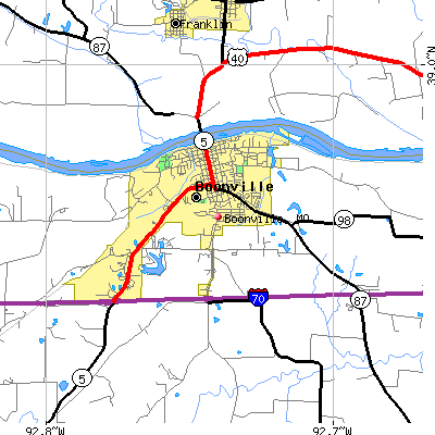 Boonville map