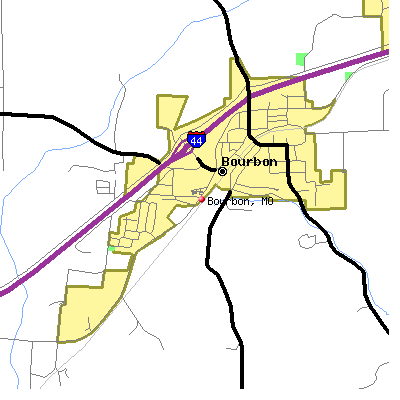 Bourbon map