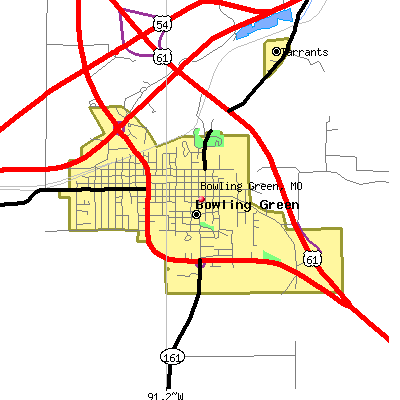 Bowling Green map