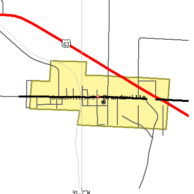 Brandsville map