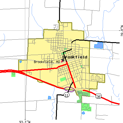 Brookfield map