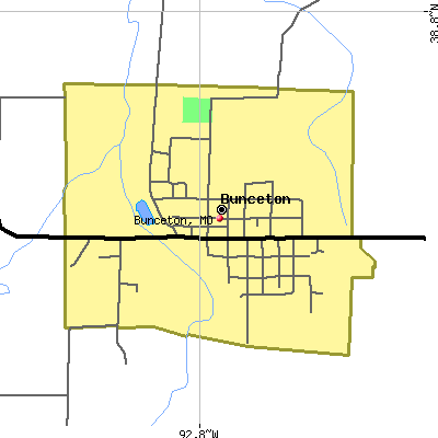 Bunceton map