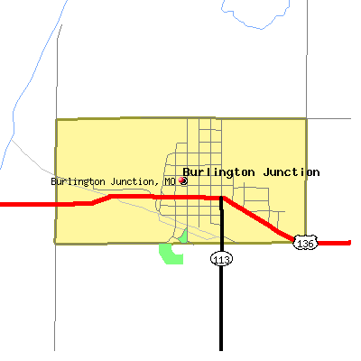 Burlington Junction map