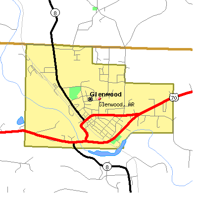 Glenwood map