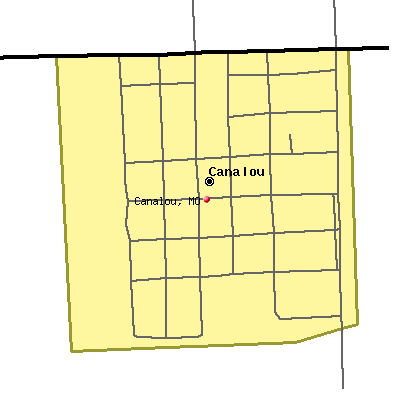 Canalou map