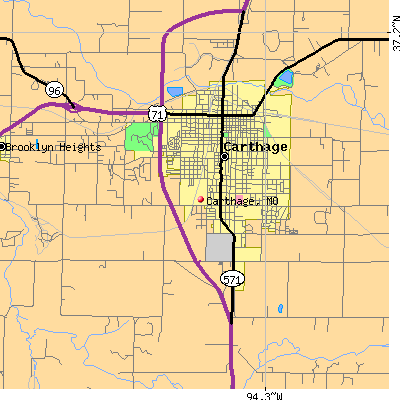 Carthage map