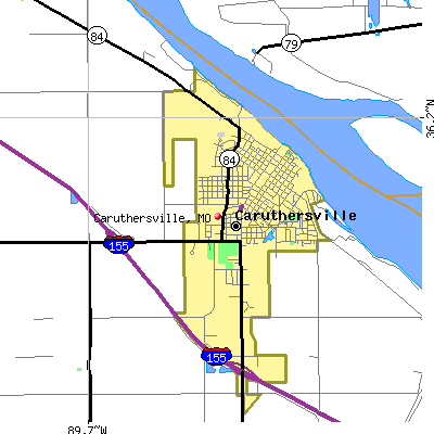 Caruthersville map