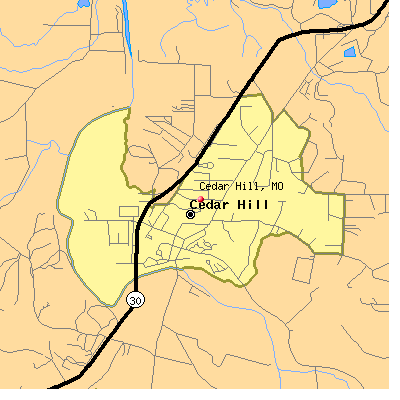 Cedar Hill map