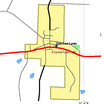 Centertown map