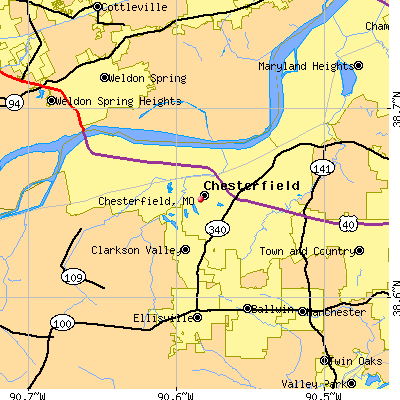 Chesterfield map