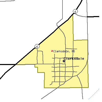 Clarksdale map