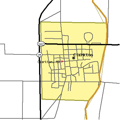 Clarkton map