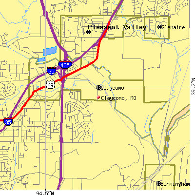 Claycomo map