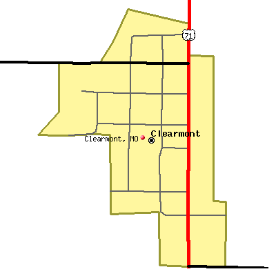 Clearmont map