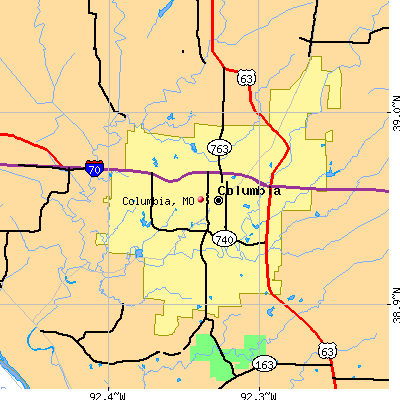 Columbia map