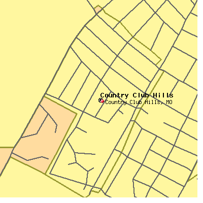 Country Club Hills map
