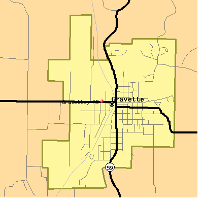 Gravette map