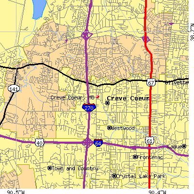 Creve Coeur map