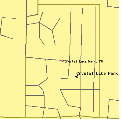Crystal Lake Park map