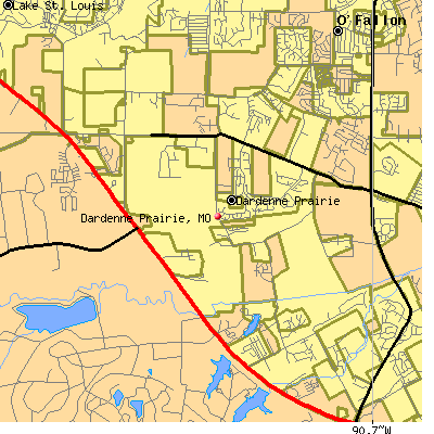 Dardenne Prairie map
