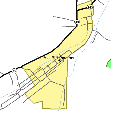 Des Arc map