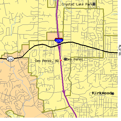 Des Peres map