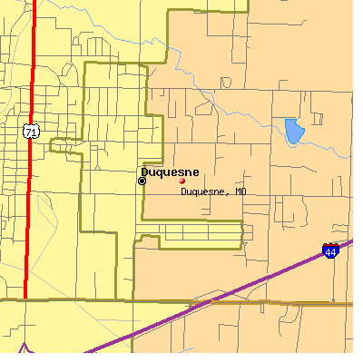 Duquesne map