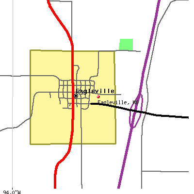 Eagleville map