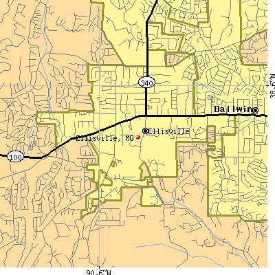Ellisville map