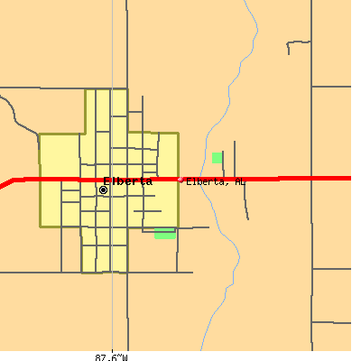 Elberta map