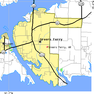Greers Ferry map