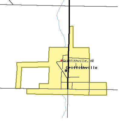 Griffithville map