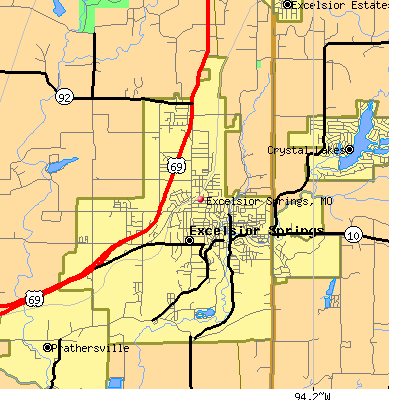 Excelsior Springs map
