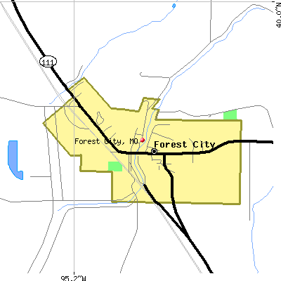 Forest City map