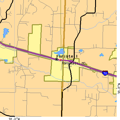 Foristell map