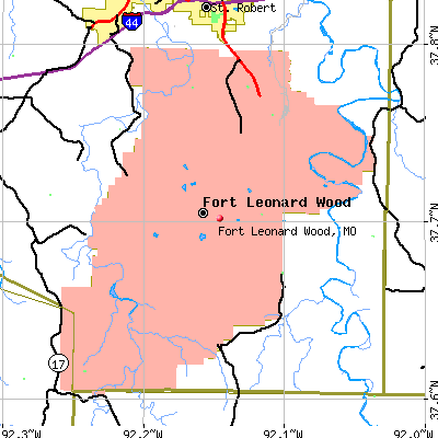 Fort Leonard Wood map