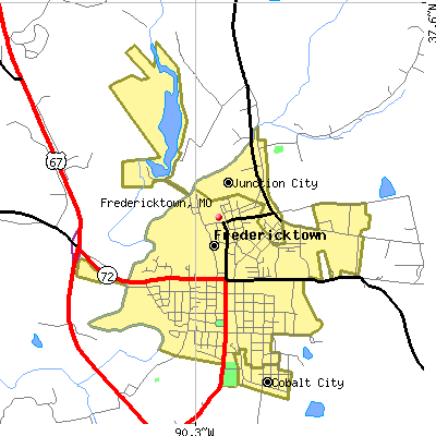 Fredericktown map
