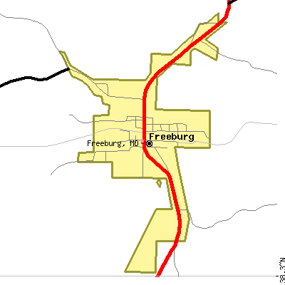 Freeburg map