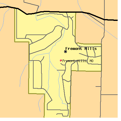 Fremont Hills map