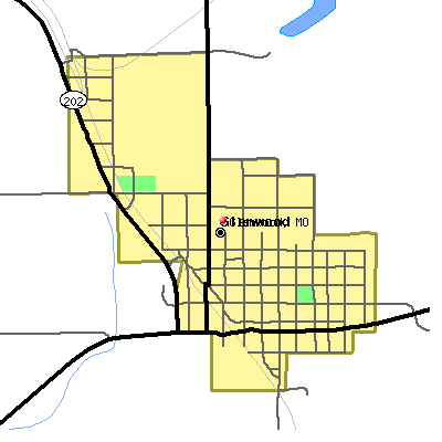 Glenwood map
