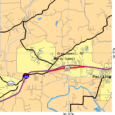 Gray Summit map