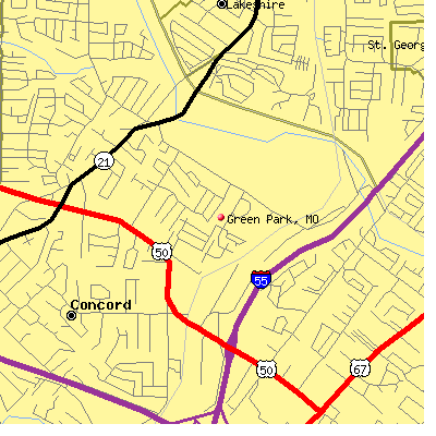 Green Park map