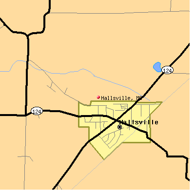 Hallsville map