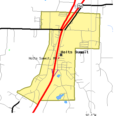 Holts Summit map