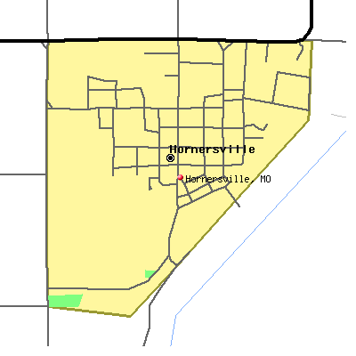 Hornersville map